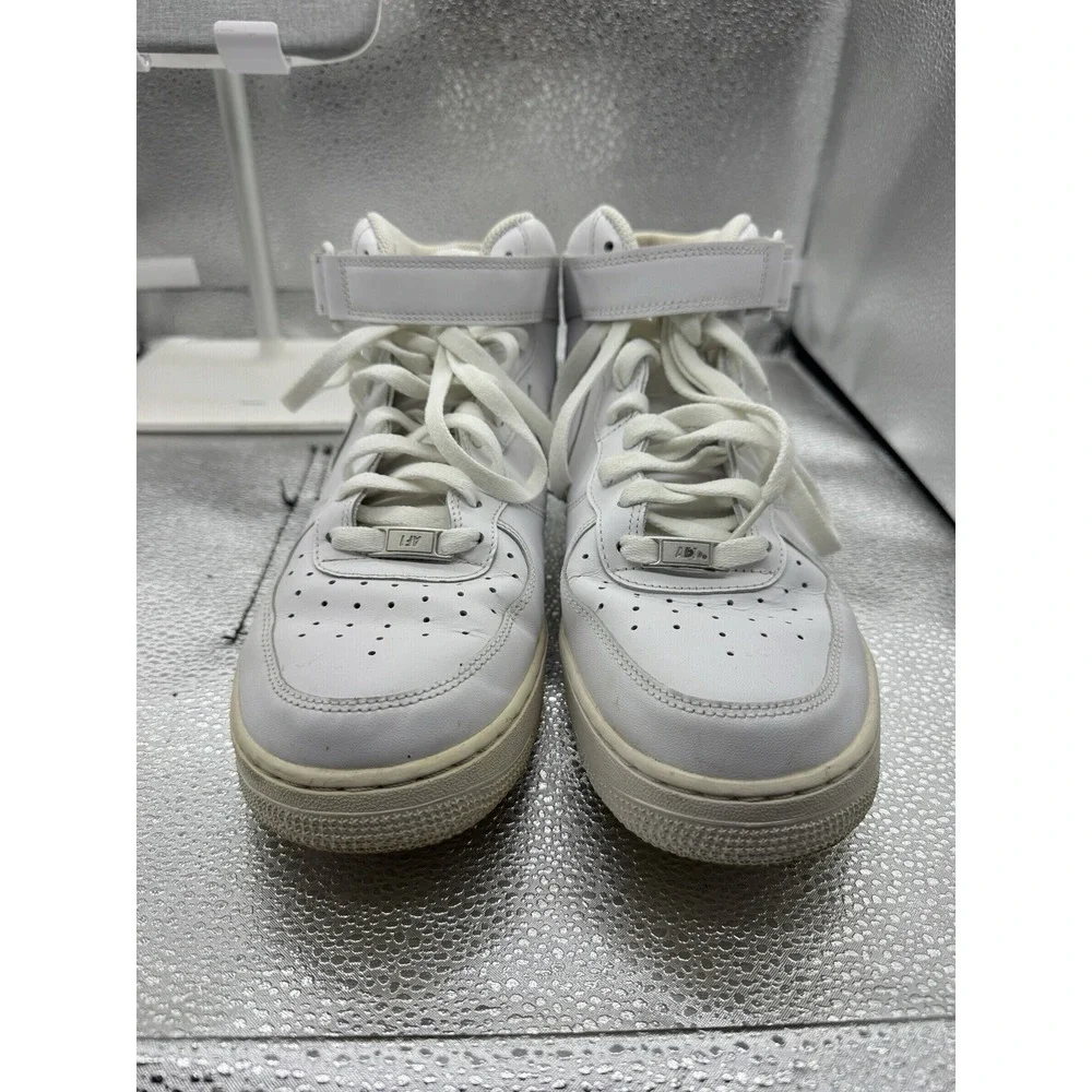 Nike Men's Air Force 1 CW2289-111 White Leather High Top Size 10.5